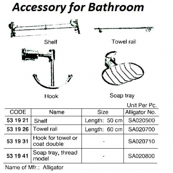 531941-TRAY SOAP THREAD MODEL, WATERLINE SA020800