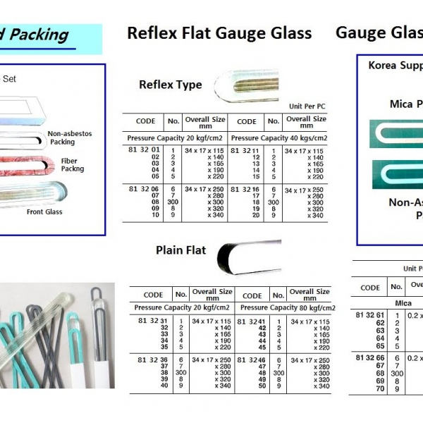 813290-PACKING SET NONASBESTOS&FIBRE, FOR NO.9 GAUGE GLASS