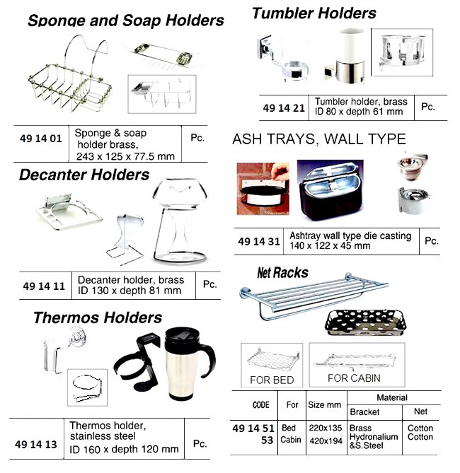 491401-SPONGE & SOAP HOLDER BRASS, 243X125X77.5MM